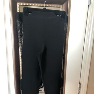 La Perla black lace panel pants